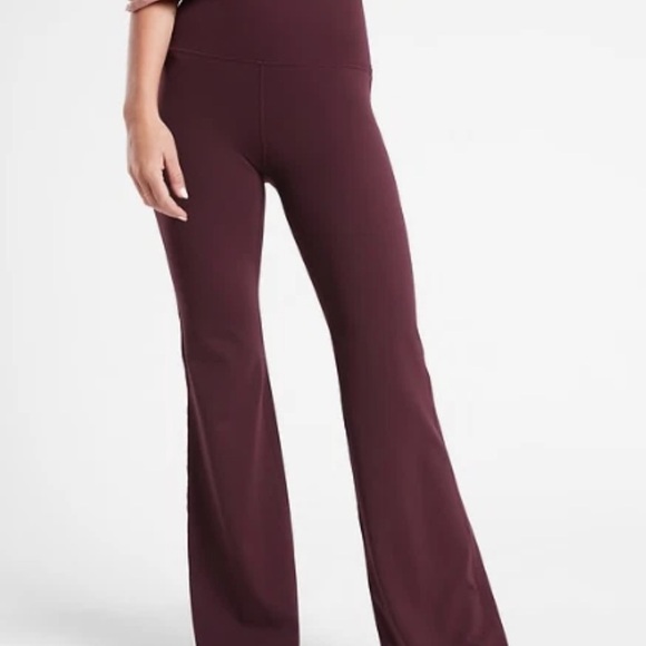 Athleta Maroon Flare Pants - Picture 2 of 5